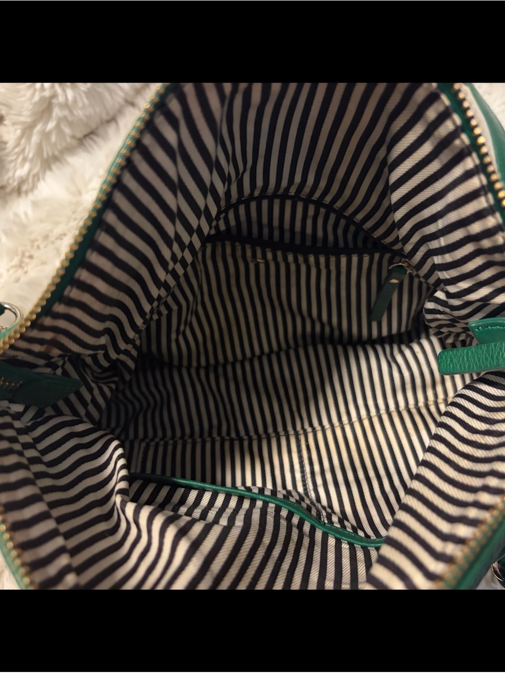 kate spade Emerald Green Pebbled Leather Satchel - Picture 2 of 2